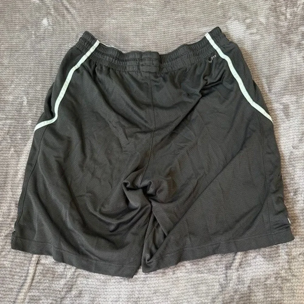 Nike LeBron James Dri-FIT Basketball Shorts Mens XXL Gray Mint Green Mesh 36X11